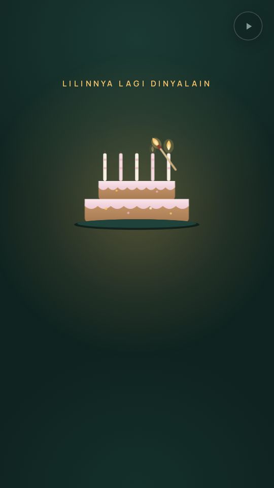 Tampilan template Lilin Kejutan